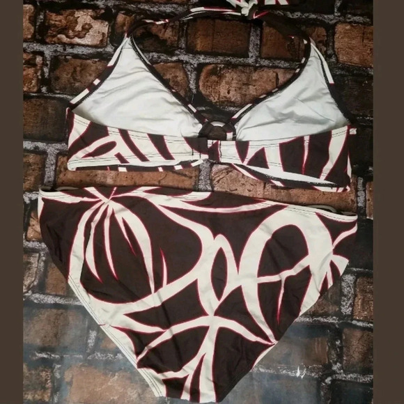 Jantzen 2pc Ring Bikini Swimsuit Size 14 Halter - Picture 6 of 7